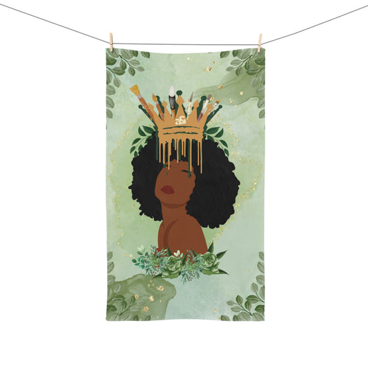 Artemis & Athena Crowned Woman Hand Towel