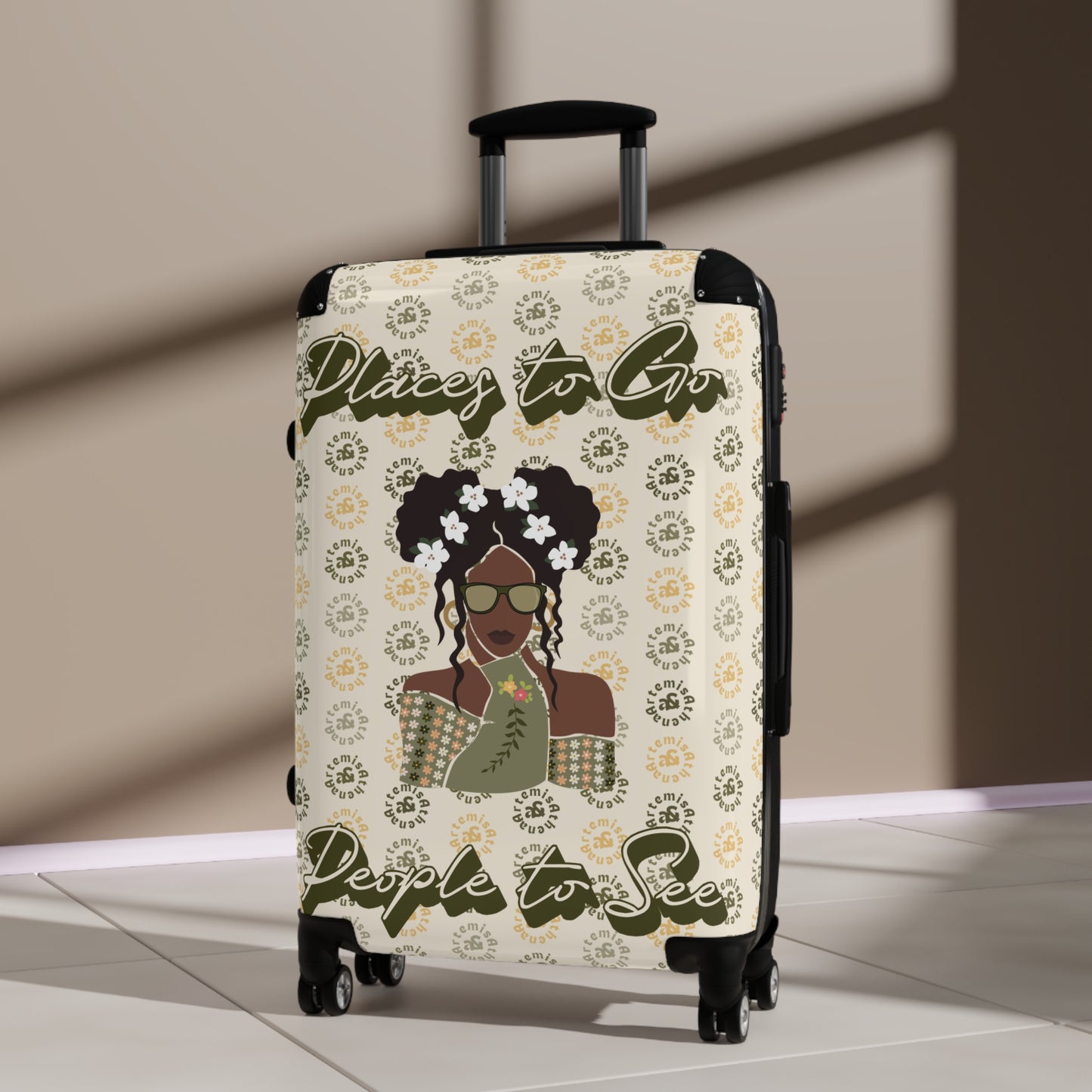 Artemis & Athena "Places to Go, People to See" Suitcase