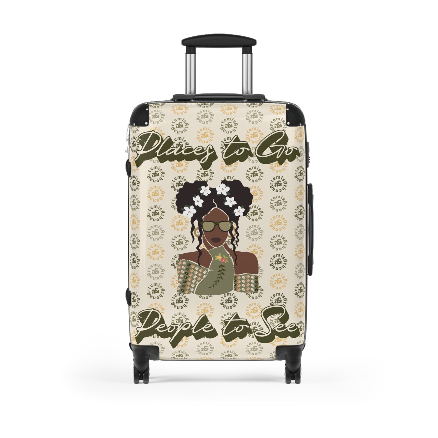 Artemis & Athena "Places to Go, People to See" Suitcase