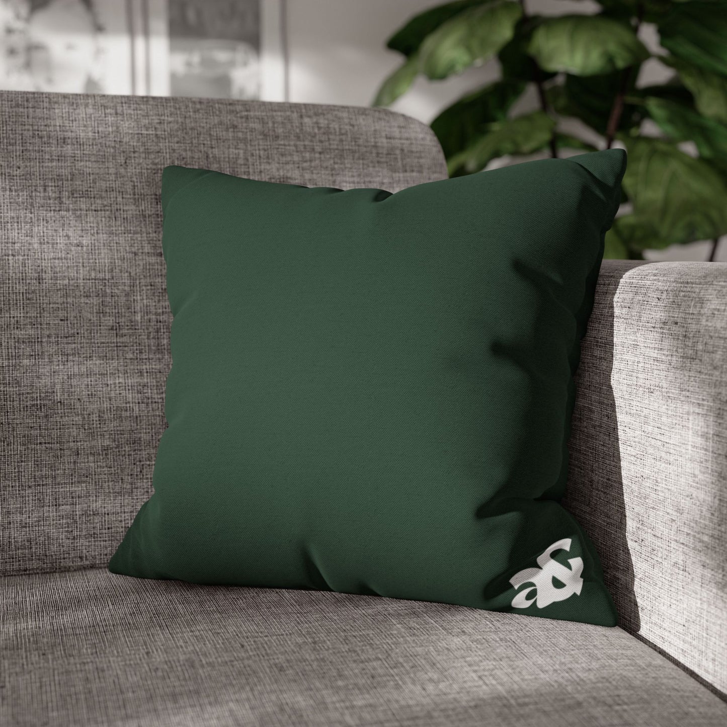 Artemis & Athena Emerald Minimalist Logo Pillowcase