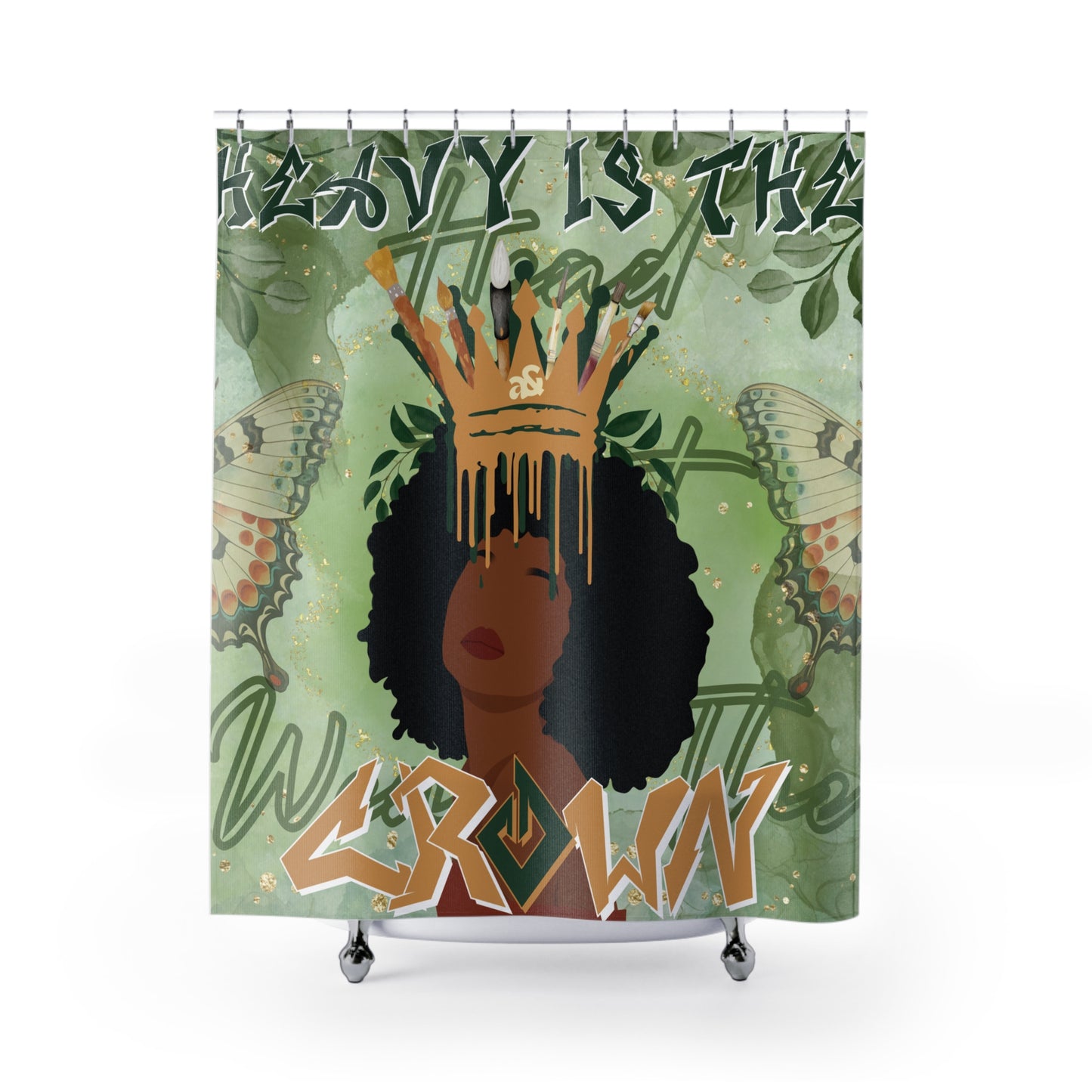 "Heavy Is The Head..." Shower Curtains