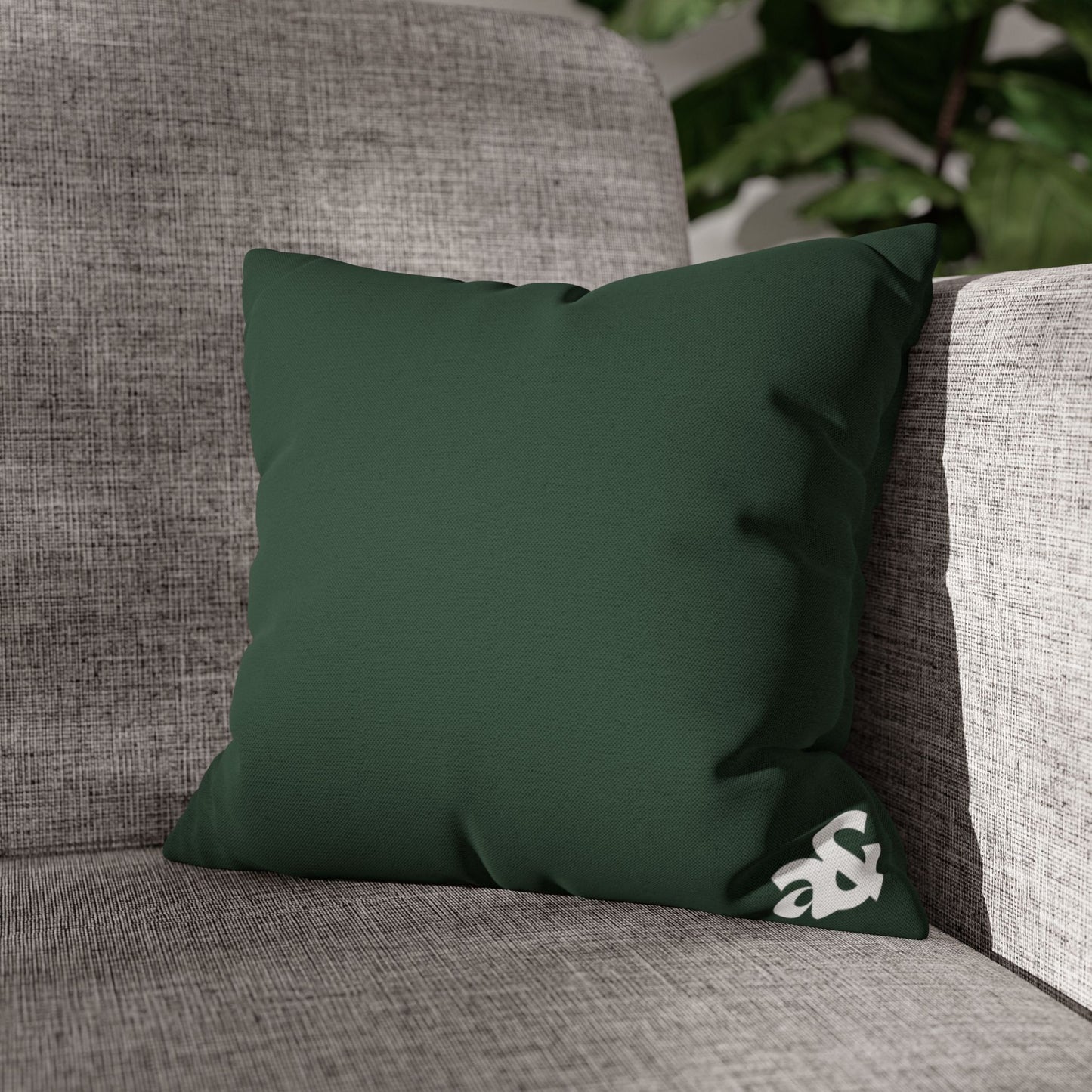 Artemis & Athena Emerald Minimalist Logo Pillowcase