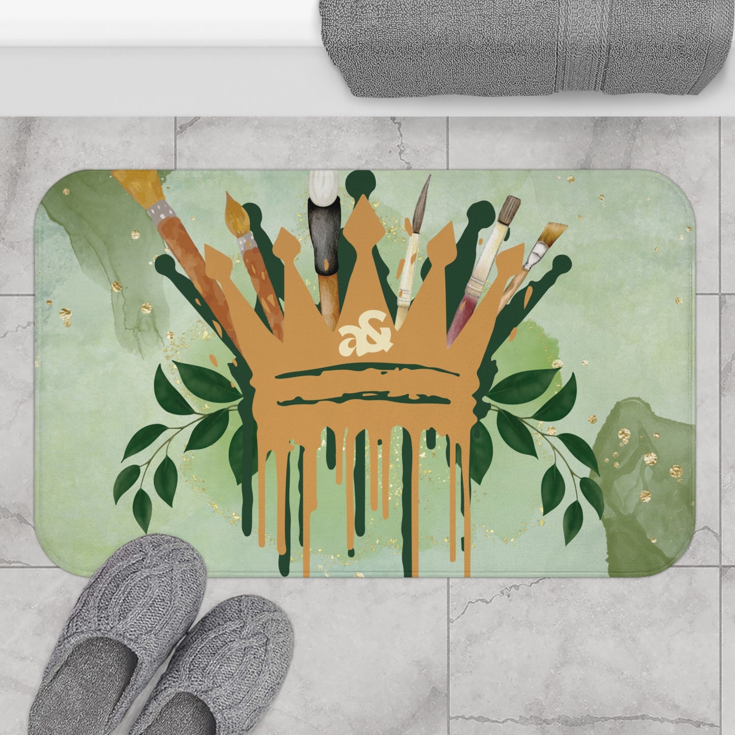 Artemis & Athena Crown Bath Mat