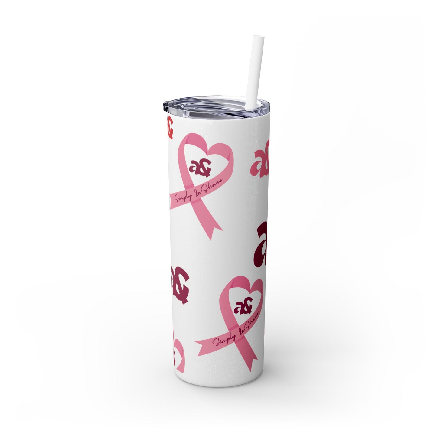 Simply LaShane Minimalist Logo Ribbon Tumbler, 20oz