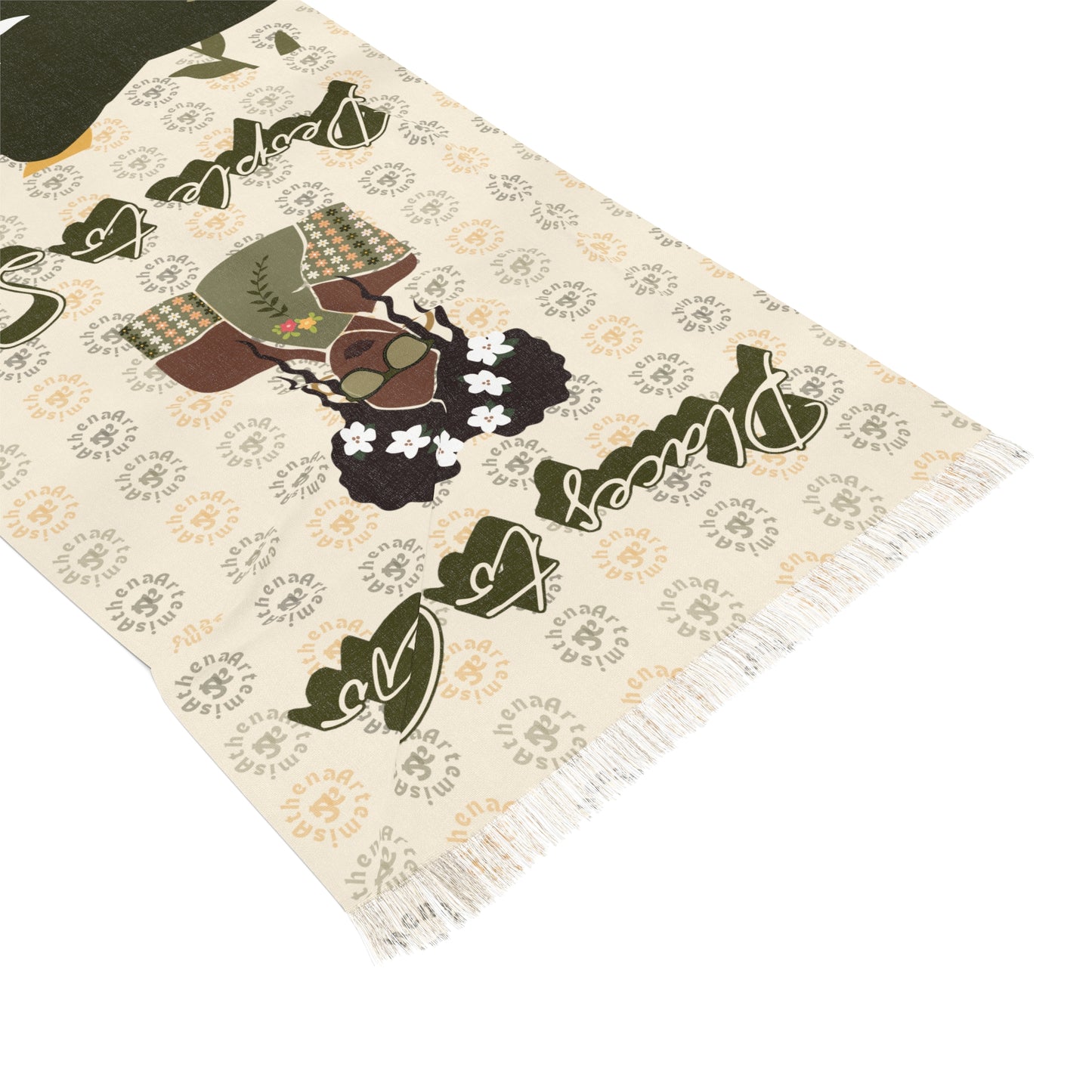 “Places to Go/Khaki Dreamer”  Light Scarf