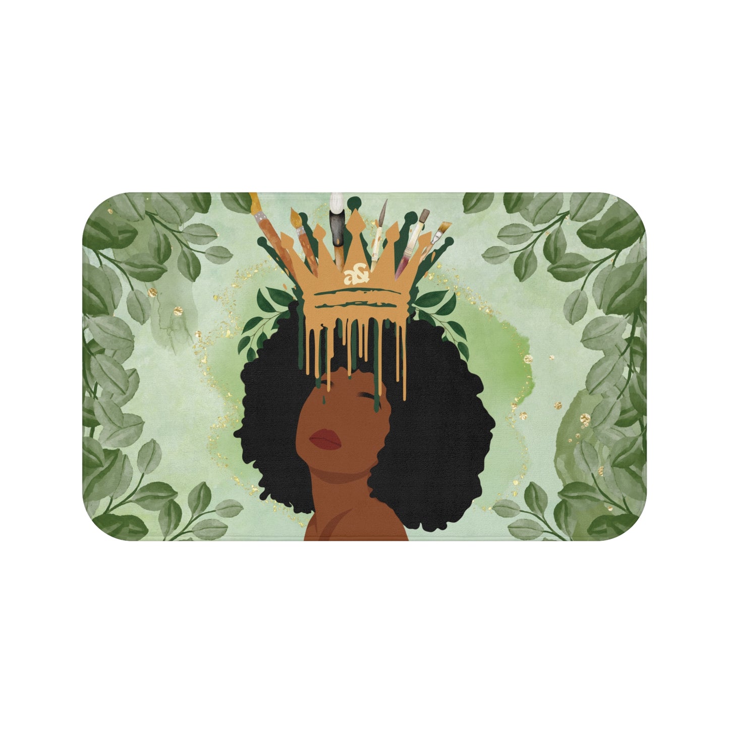 Artemis & Athena Crowned Woman Bath Mat