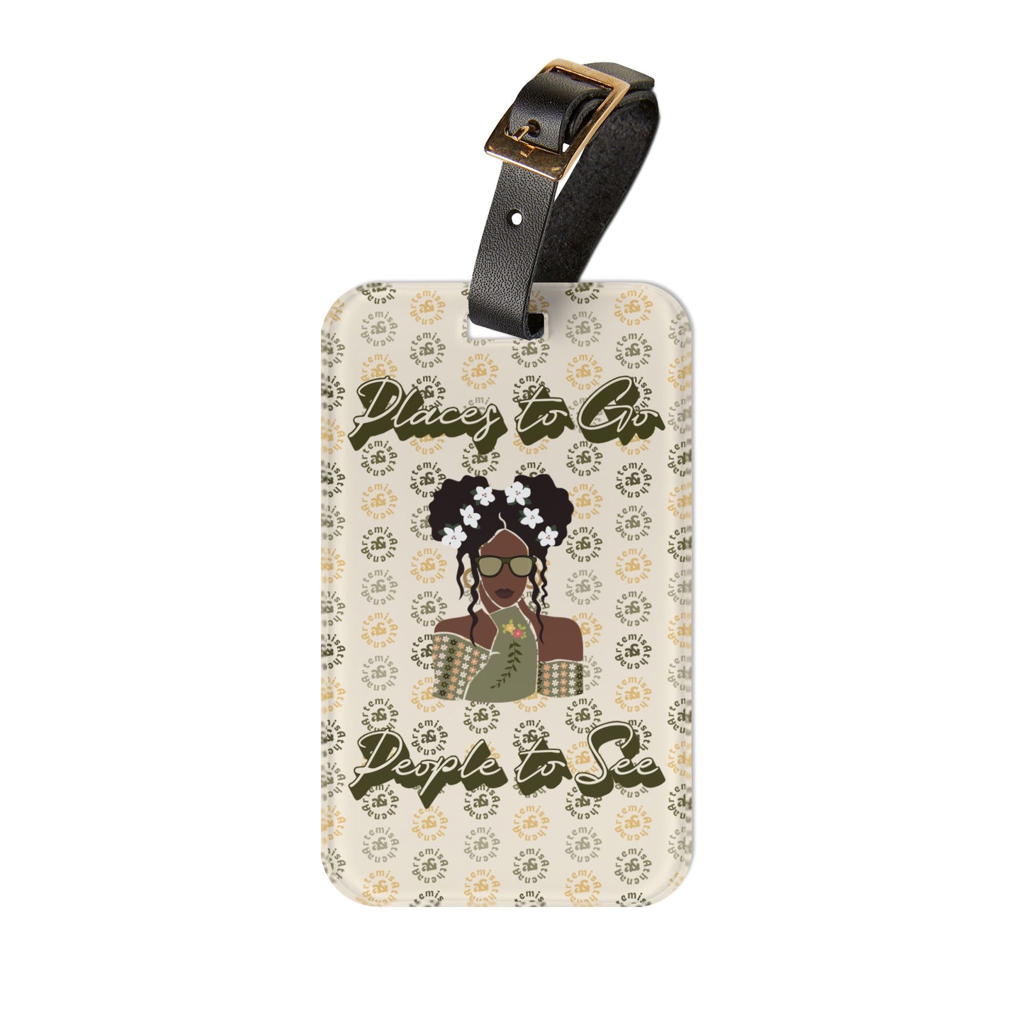 Artemis & Athena “Places to Go, People to See” Luggage Tag