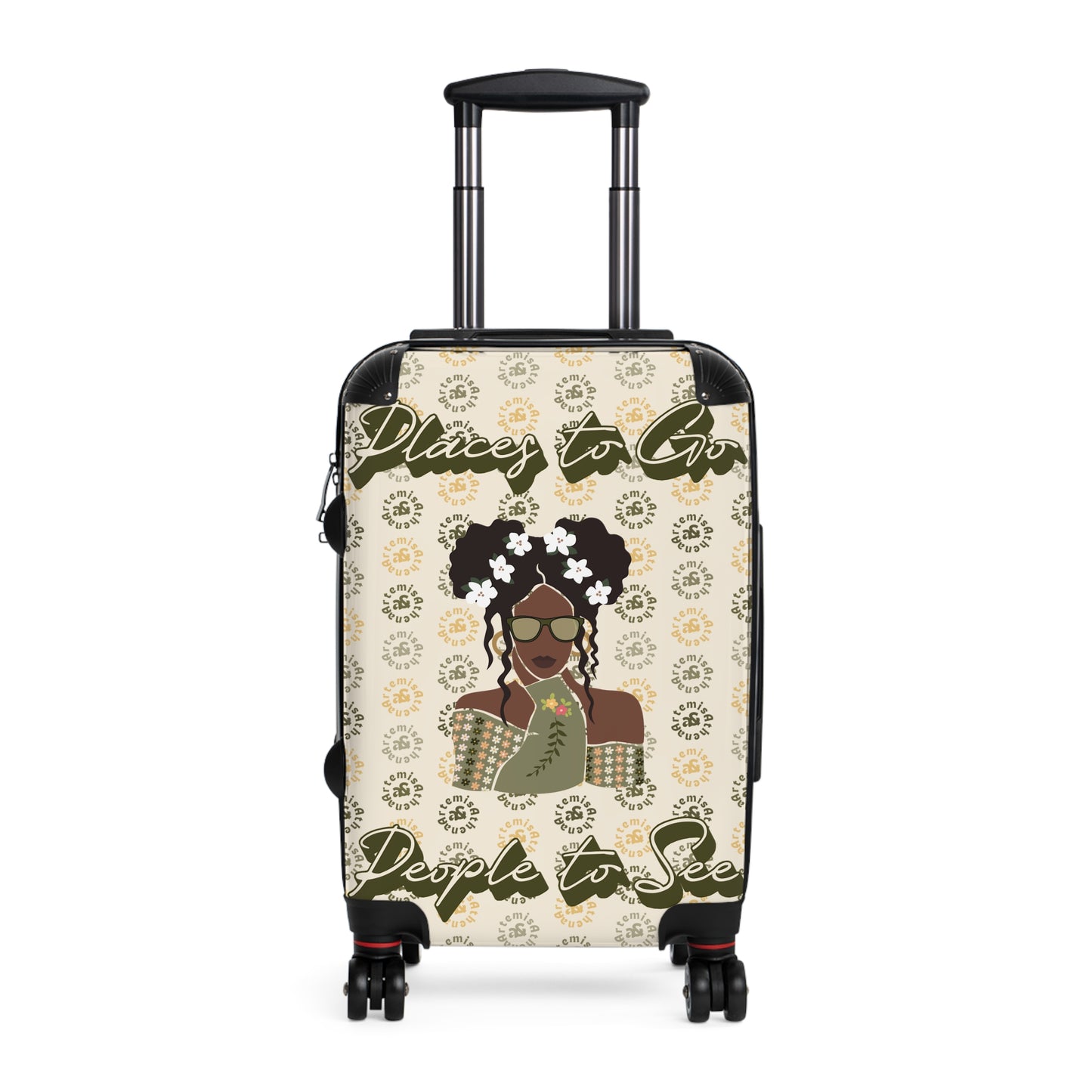 Artemis & Athena "Places to Go, People to See" Suitcase