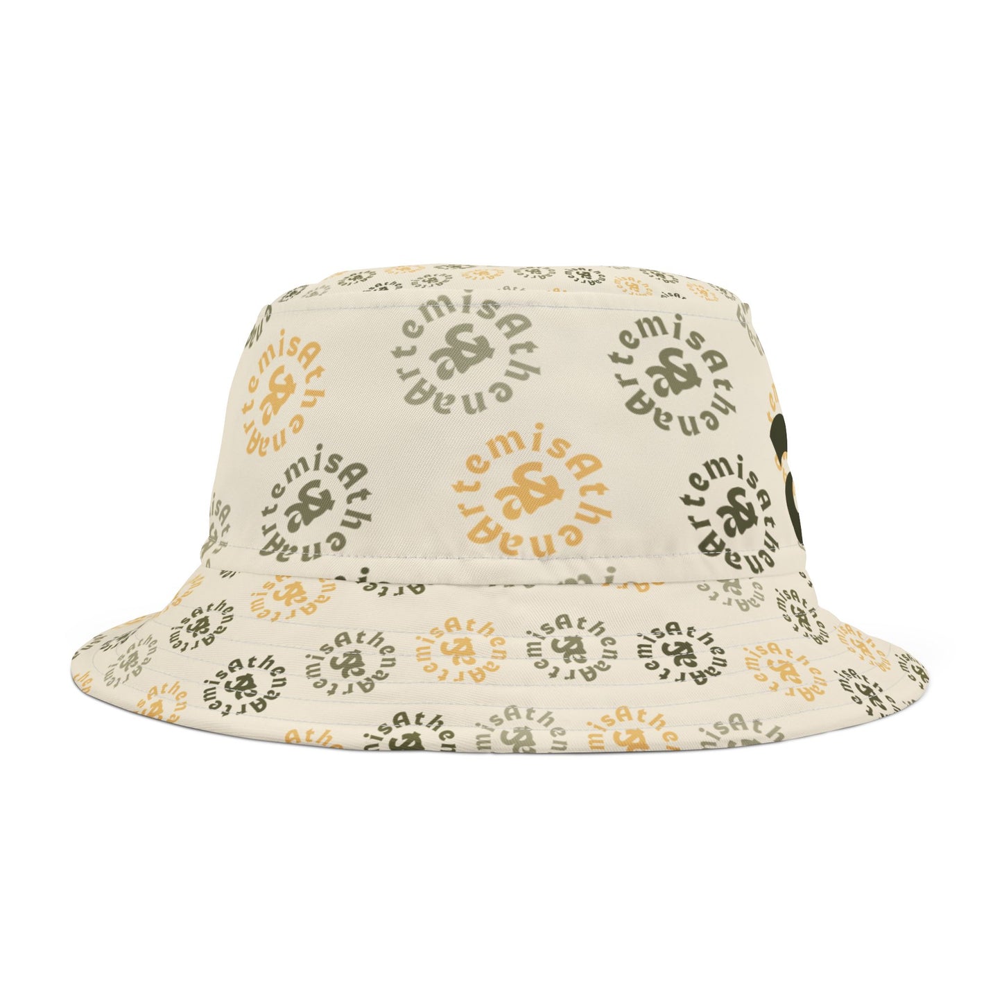 Artemis & Athena “Khaki Dreamer” Minimalist Logo Bucket Hat