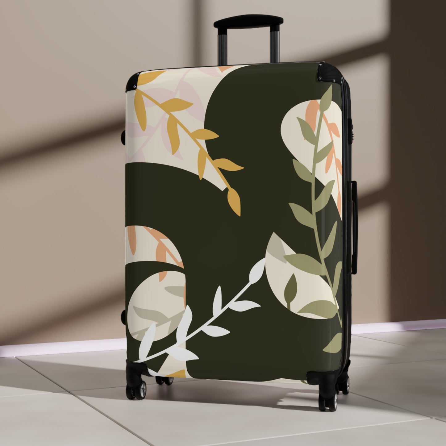 Artemis & Athena Circular Logo Suitcase in "Ivy"