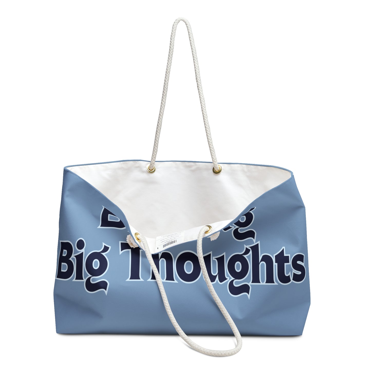 Artemis & Athena "Big Bag, Big Thoughts" Weekender Bag in Varsity Blue