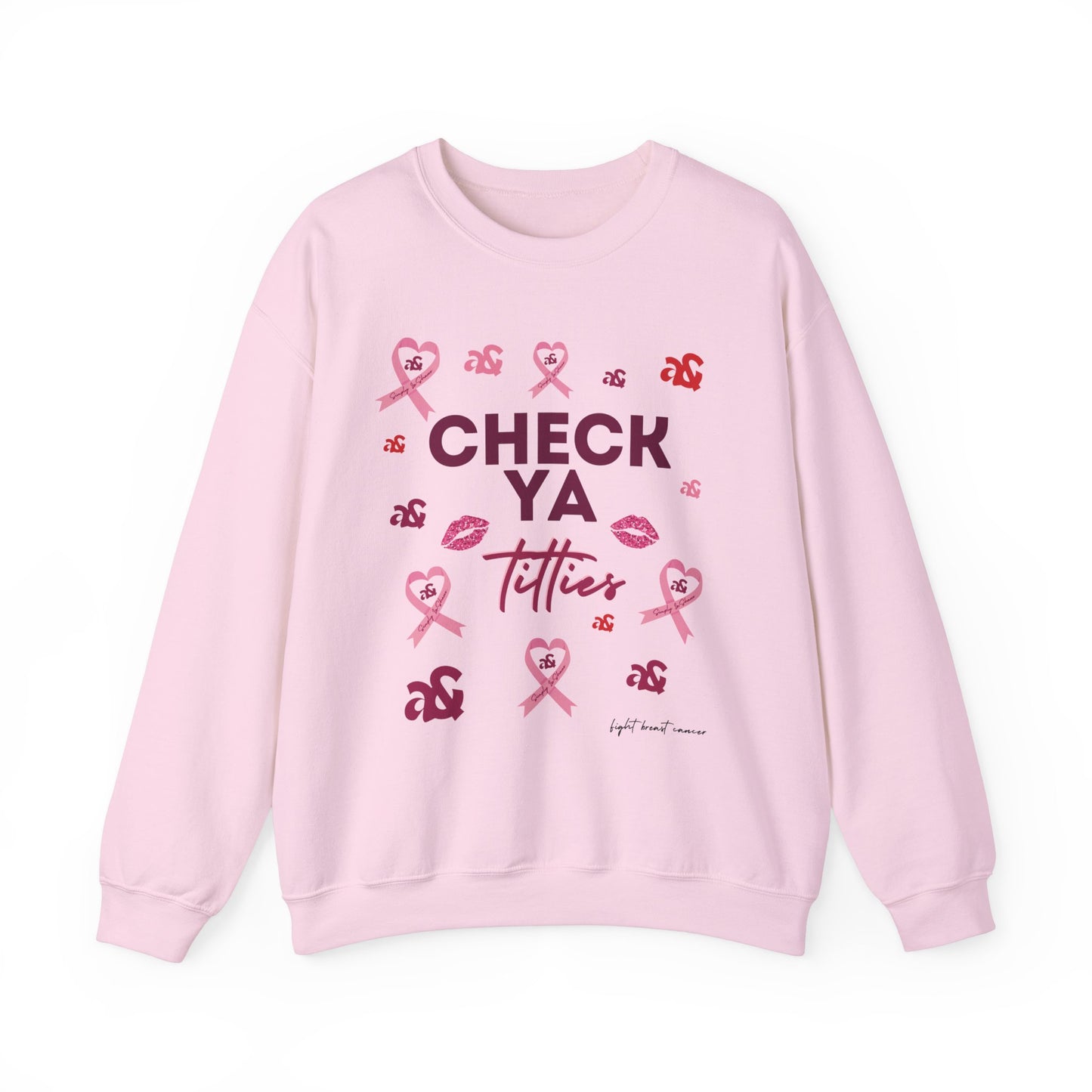 "Check Ya Titties" Heavy Blend Crewneck Sweatshirt