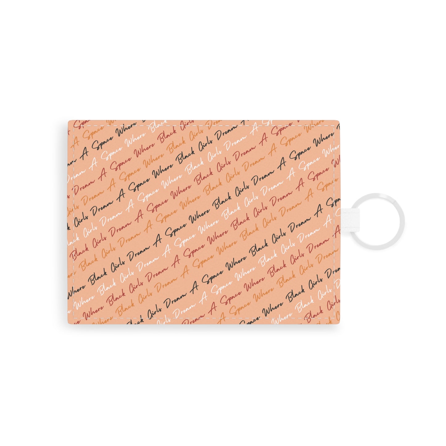Peach Fuzz Saffiano Leather Card Holder | The Signature Collection