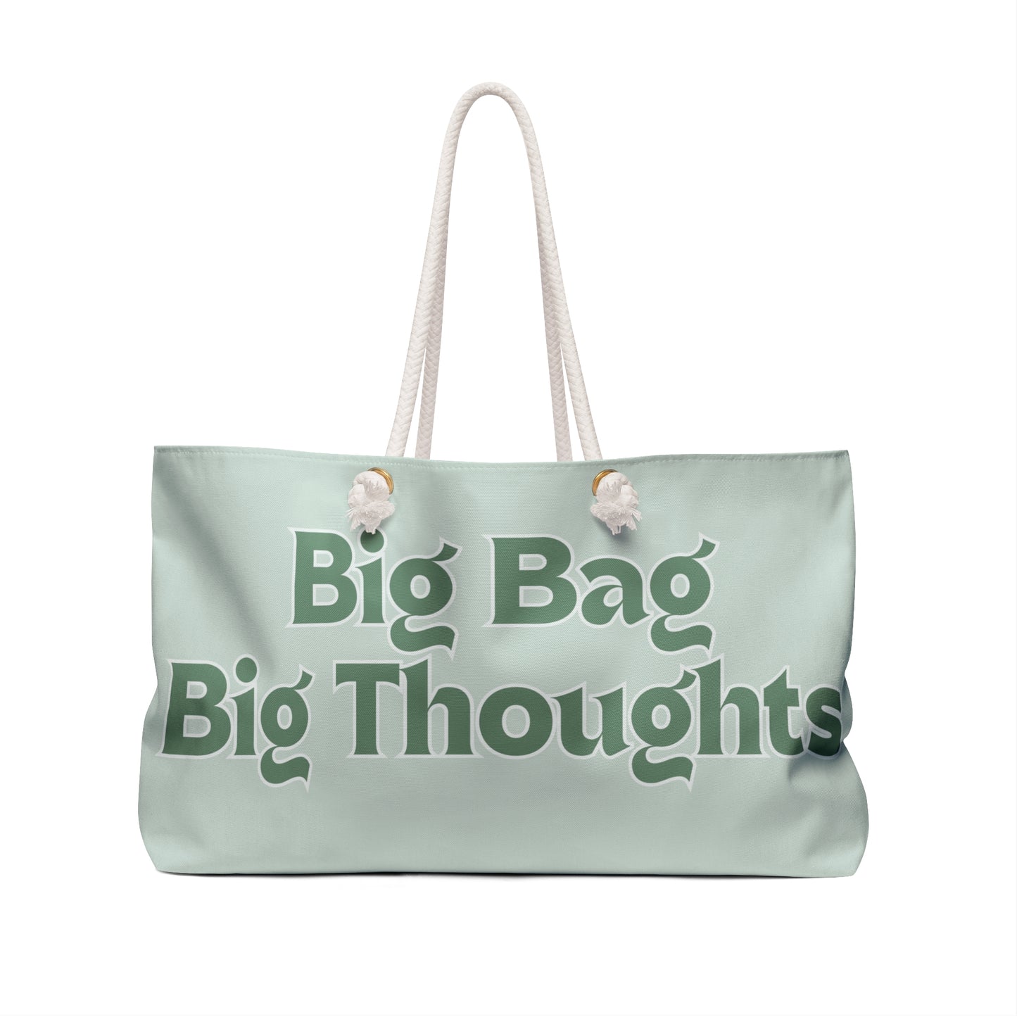 Artemis & Athena "Big Bag, Big Thoughts" Weekender Bag in Seaglass