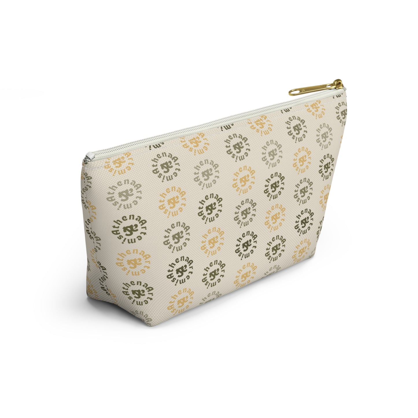 Artemis & Athena Accessory Pouch w T-bottom in “Khaki Dreamer”