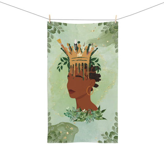 Artemis & Athena Crowned Woman II Hand Towel