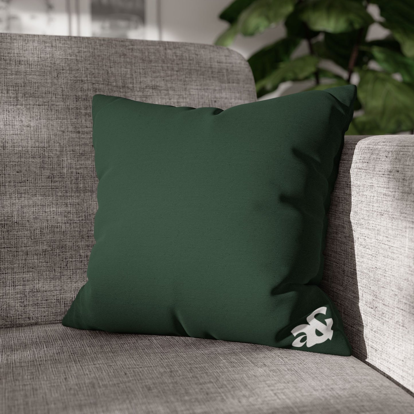 Artemis & Athena Emerald Minimalist Logo Pillowcase