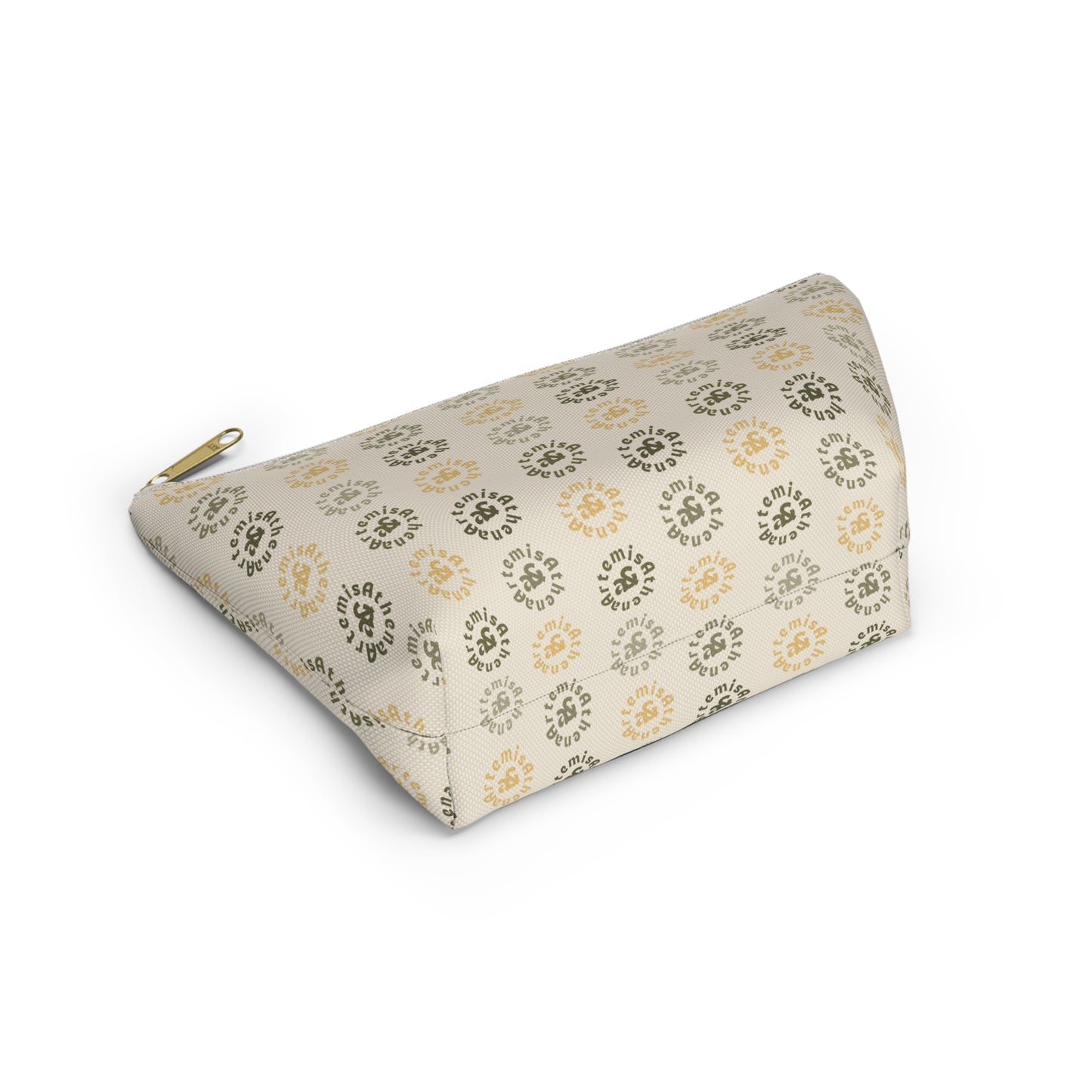 Artemis & Athena Accessory Pouch w T-bottom in “Khaki Dreamer”