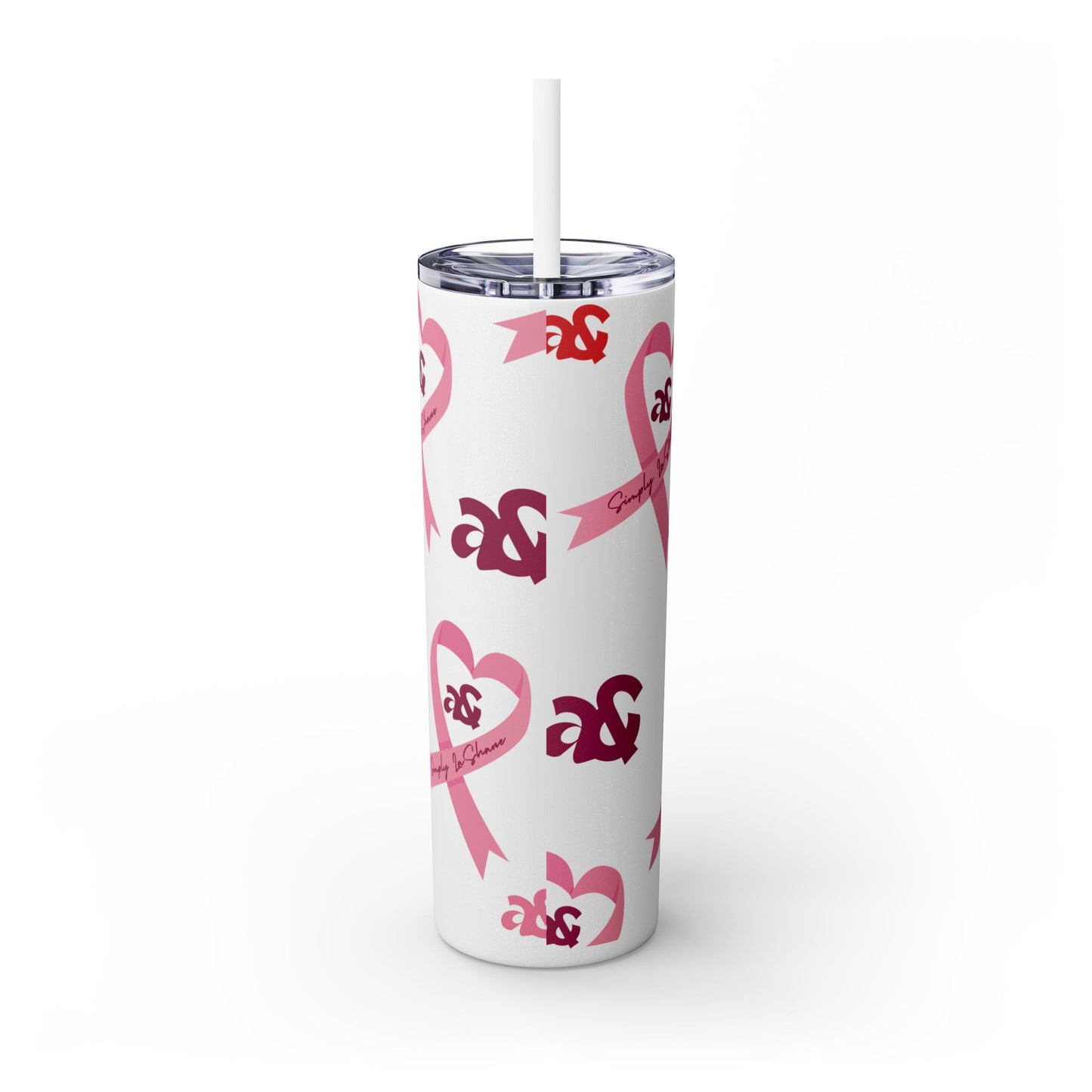 Simply LaShane Minimalist Logo Ribbon Tumbler, 20oz