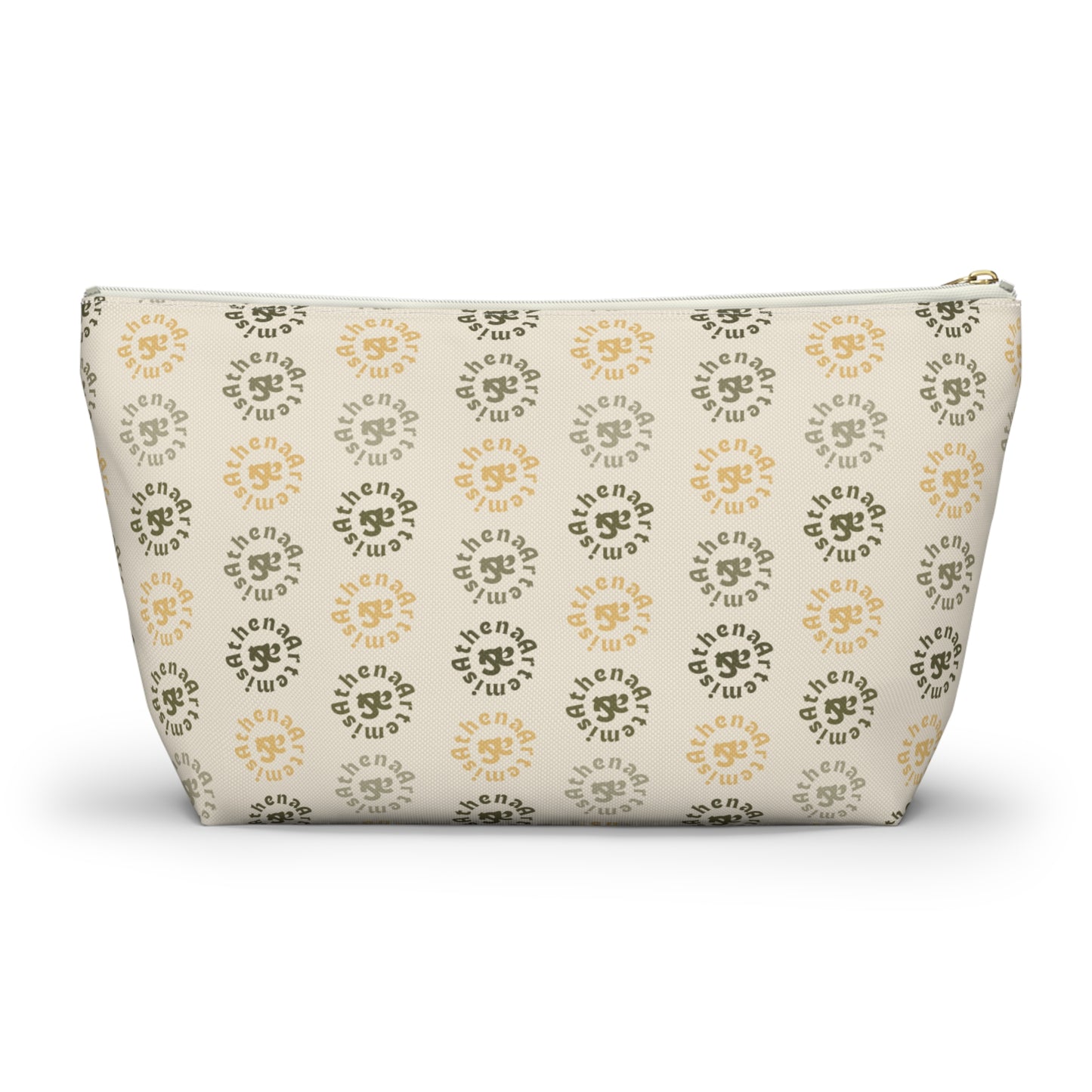 Artemis & Athena Accessory Pouch w T-bottom in “Khaki Dreamer”