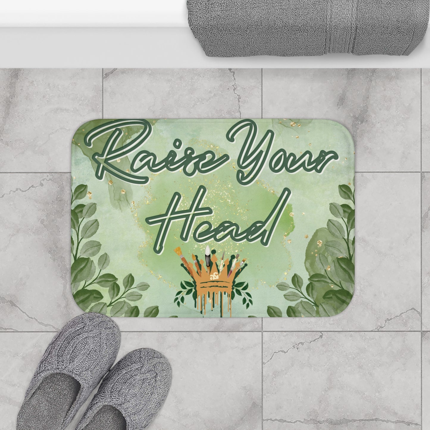 Artemis & Athena "Raise Your Head" Crown Bath Mat