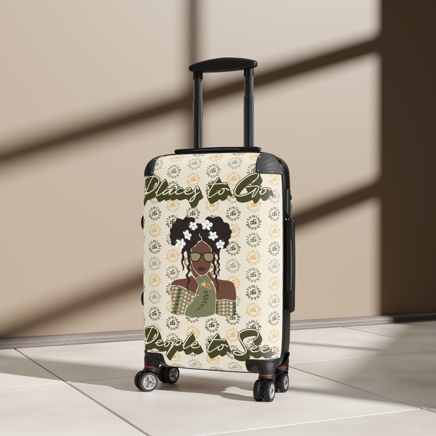 Artemis & Athena "Places to Go, People to See" Suitcase