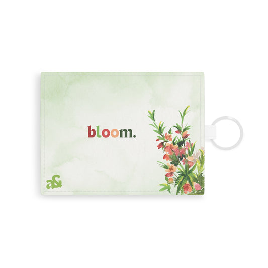 "Bloom" Saffiano Leather Card Holder