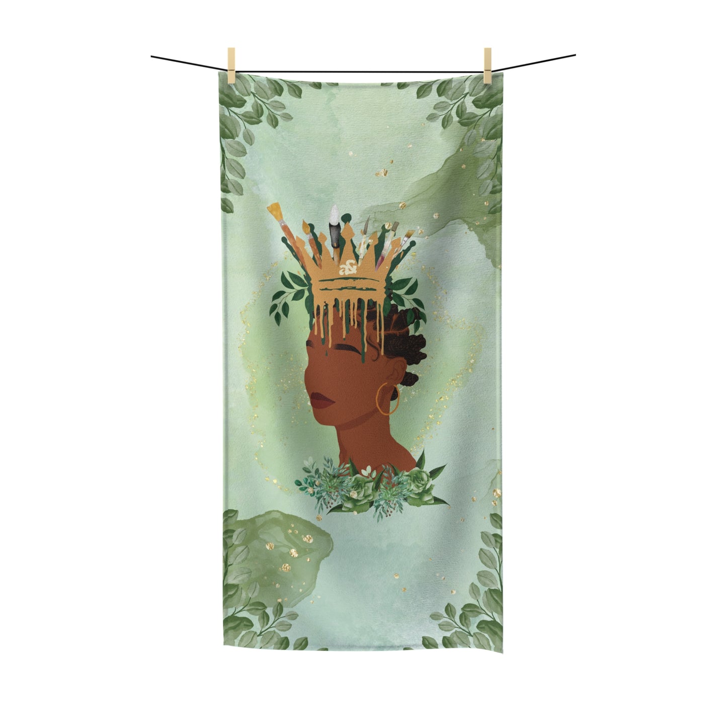 Artemis & Athena Crowned Woman II Polycotton Towel