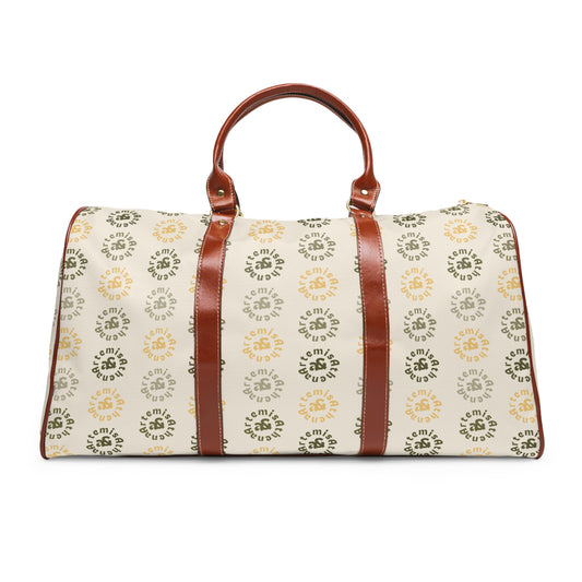 Artemis & Athena Waterproof Travel Bag in “Khaki Dreamer”