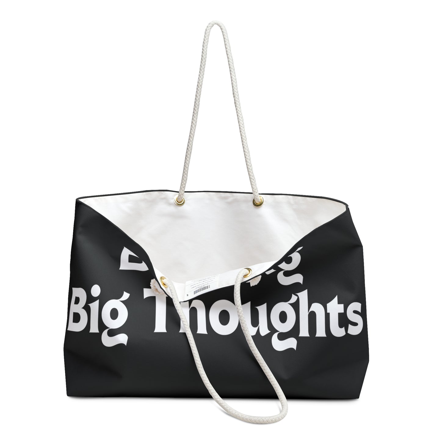 Artemis & Athena "Big Bag, Big Thoughts" Weekender Bag in Black