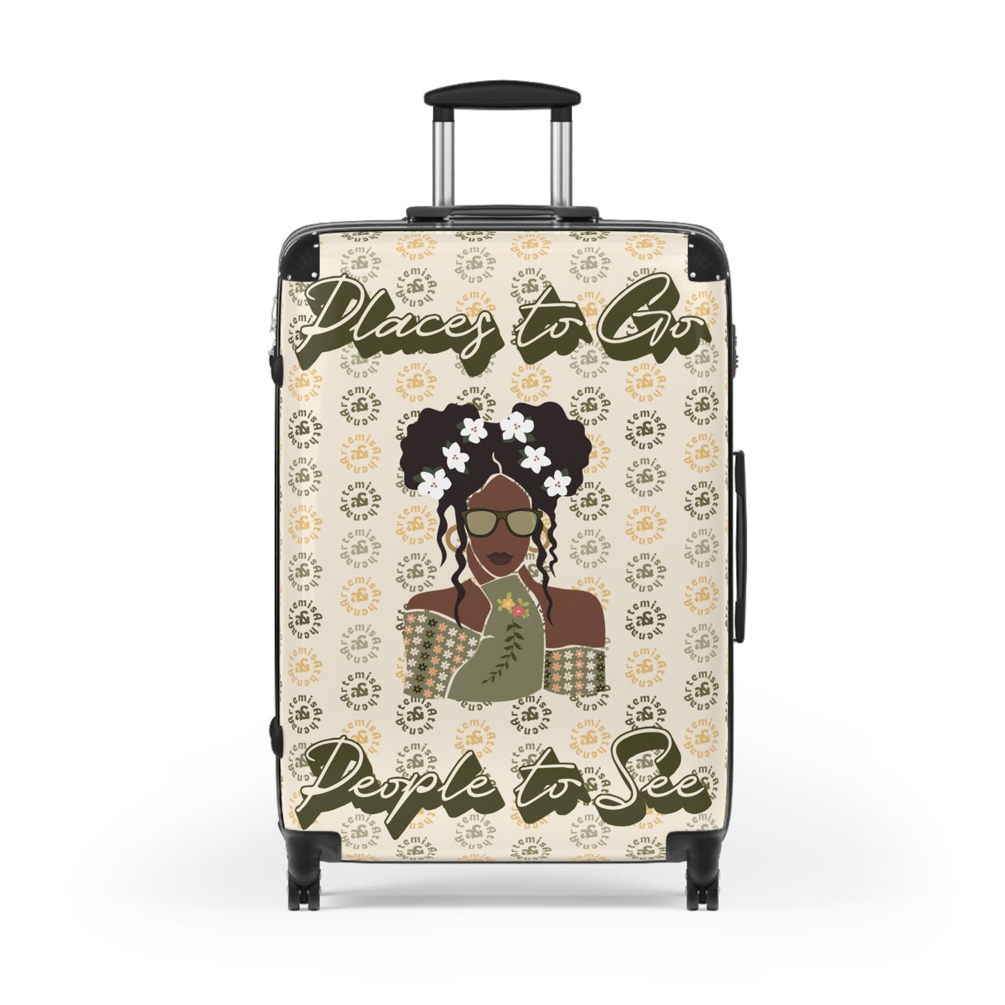 Artemis & Athena "Places to Go, People to See" Suitcase