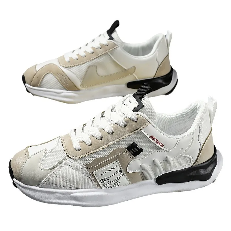 Men's Casual Thick-Soled Lace-Up Sneakers in "Newsrunner"